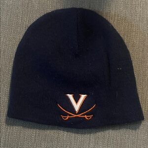 Top of the World UVA Navy and Orange Beanie